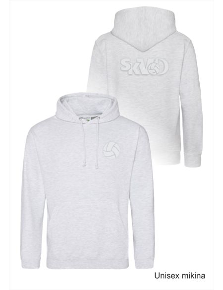 Mikina volnočasová s 3D výšivkou levé prso a záda