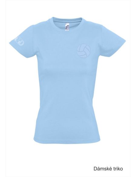 Tričko volnočasové dámské s 3D výšivkou balónu SKVD šedá světlá