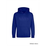 Mikina volnočasová s 3D výšivkou na hrudníku SKVD bright royal vel. 12-13 let