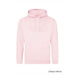 Mikina volnočasová s 3D výšivkou na hrudníku SKVD baby pink vel. 9-11 let