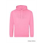 Mikina volnočasová s 3D výšivkou na hrudníku SKVD candyfloss pink vel. XS