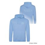 Mikina volnočasová s 3D výšivkou levé prso a záda SKVD cornflower blue vel. M