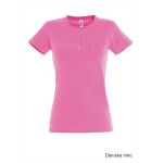 Tričko dámské s 3D výšivkou SKVD orchid pink vel.XL