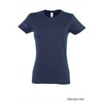 Tričko volnočasové dámské s 3D výšivkou balónu SKVD french navy vel. S