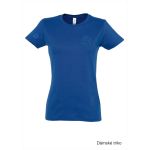 Tričko volnočasové dámské s 3D výšivkou balónu SKVD royal blue vel.S